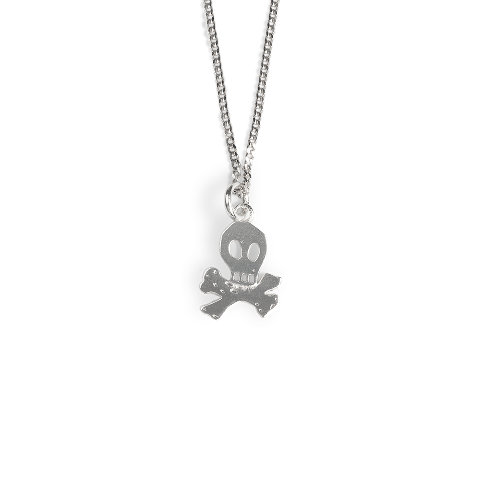 Skull Logo Necklace Charm with Chain