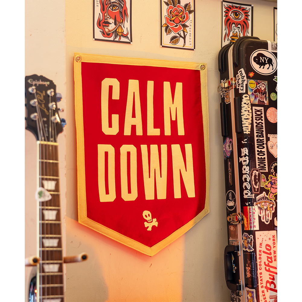 Calm Down Camp Flag Lifestyle