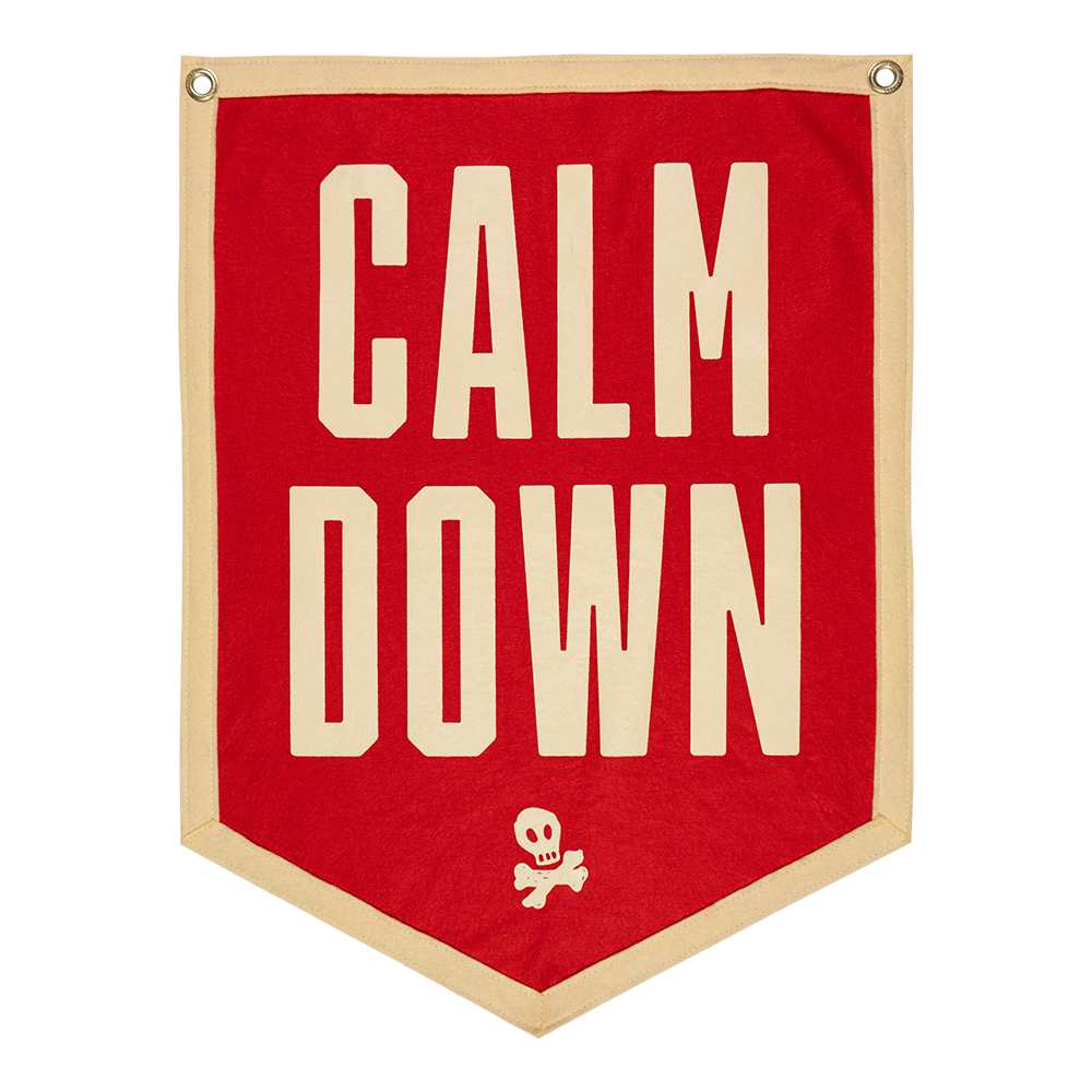 Calm Down Camp Flag