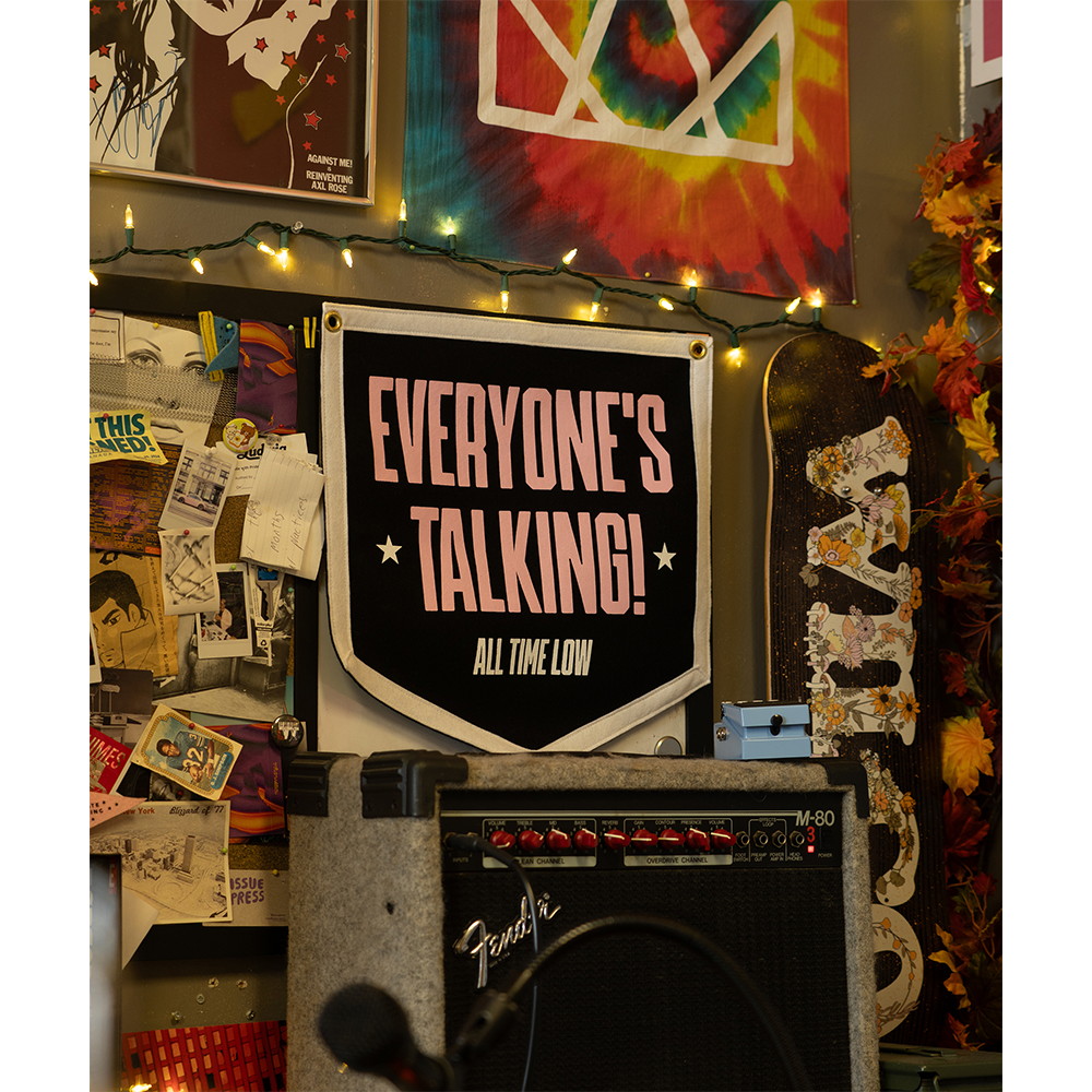 Everyone's Talking Camp Flag LIfestyle 1