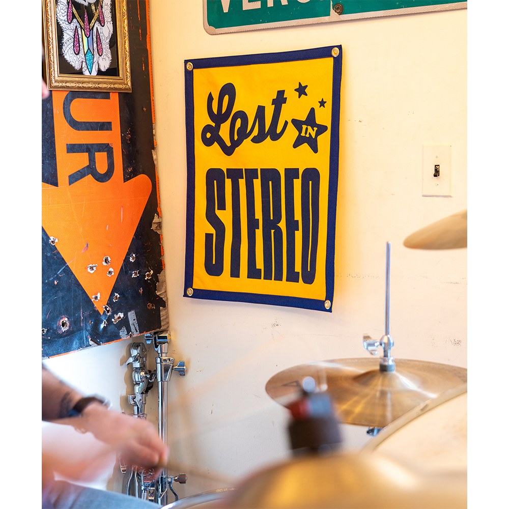 Lost In Stereo Camp Flag Lifestyle