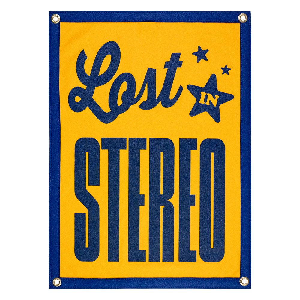 Lost In Stereo Camp Flag