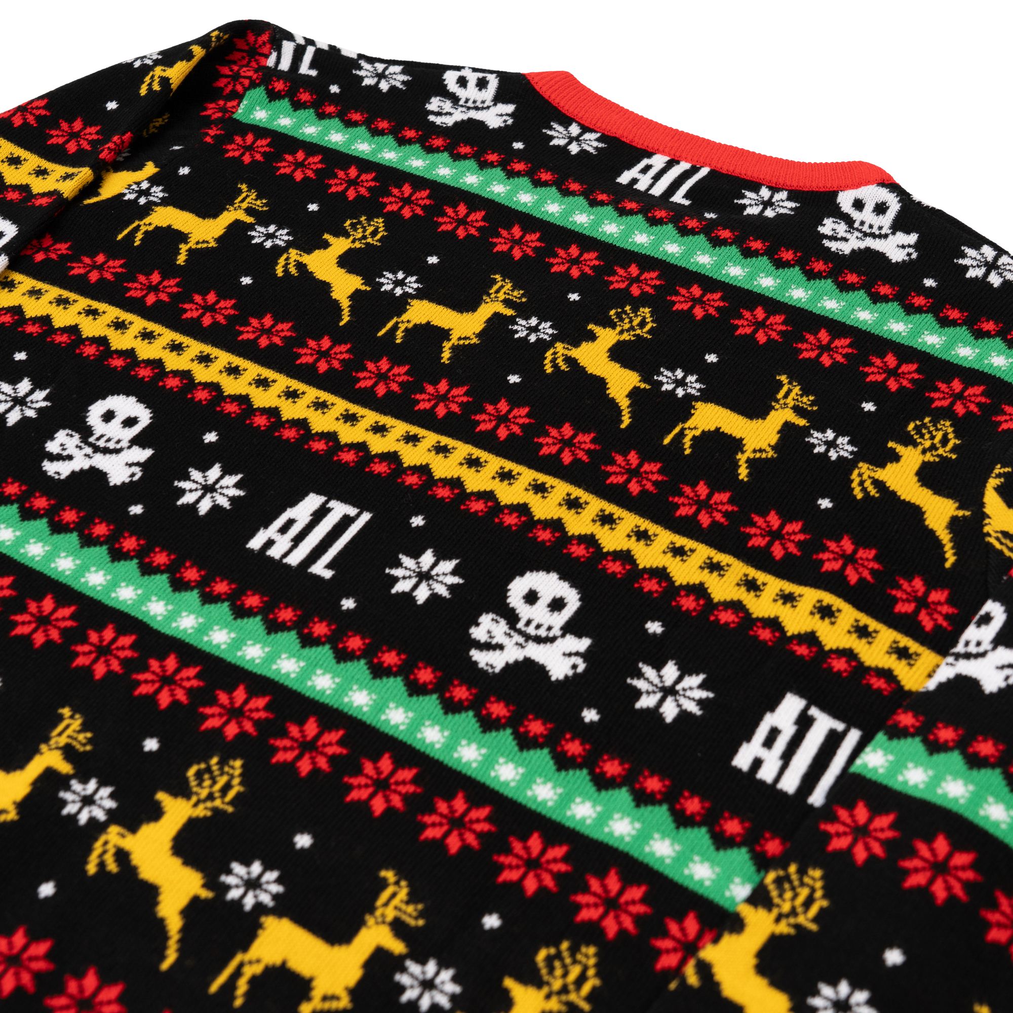 Merry Christmas Kiss My Ass Ugly Sweater Back Detail