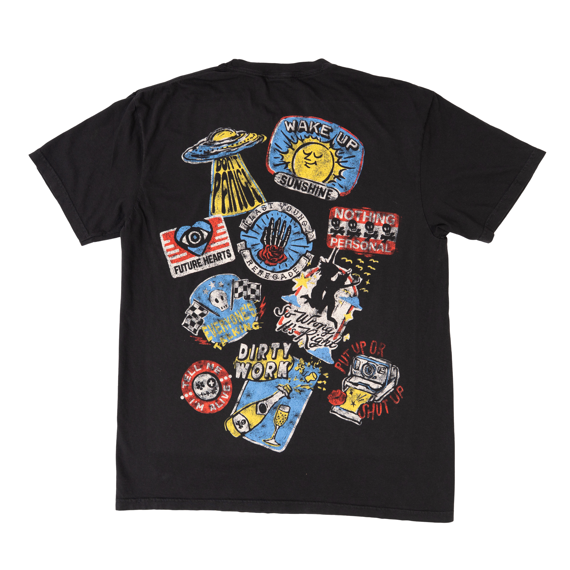 Albums Sticker T-Shirt Back