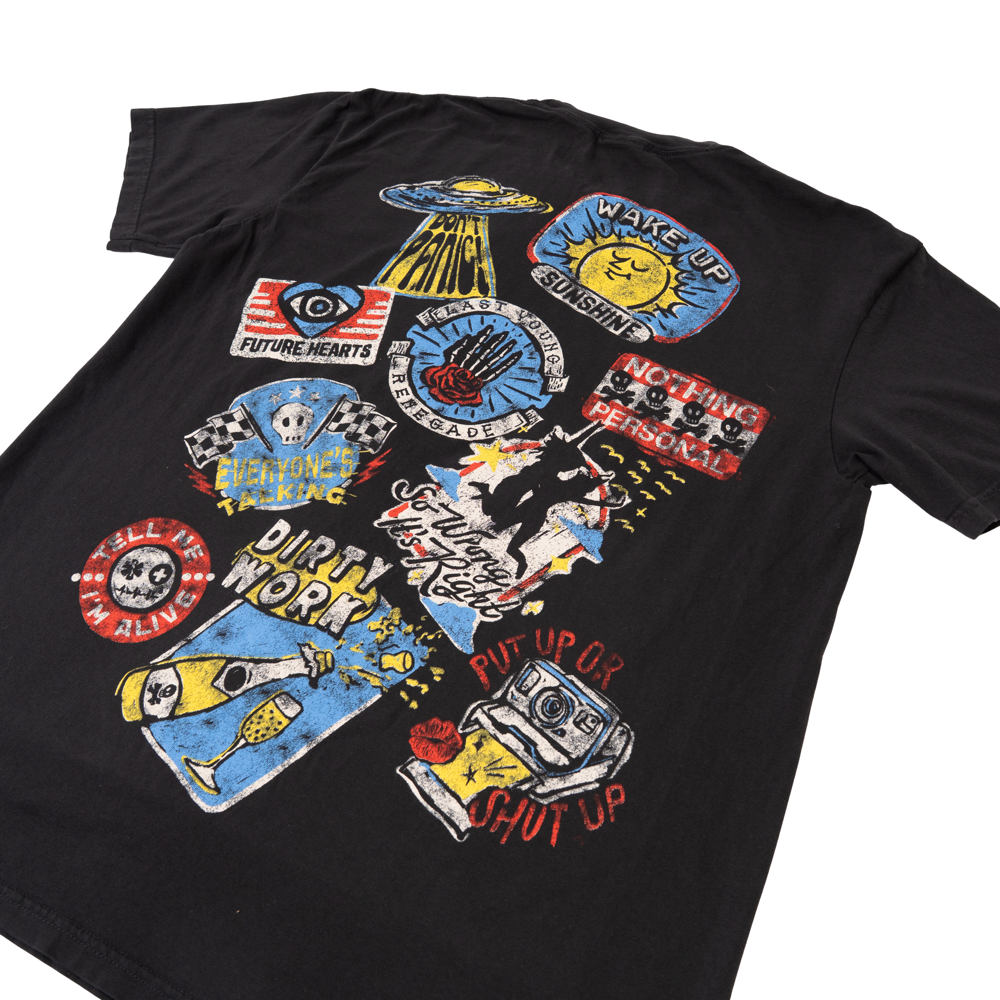 Albums Sticker T-Shirt Back Detail