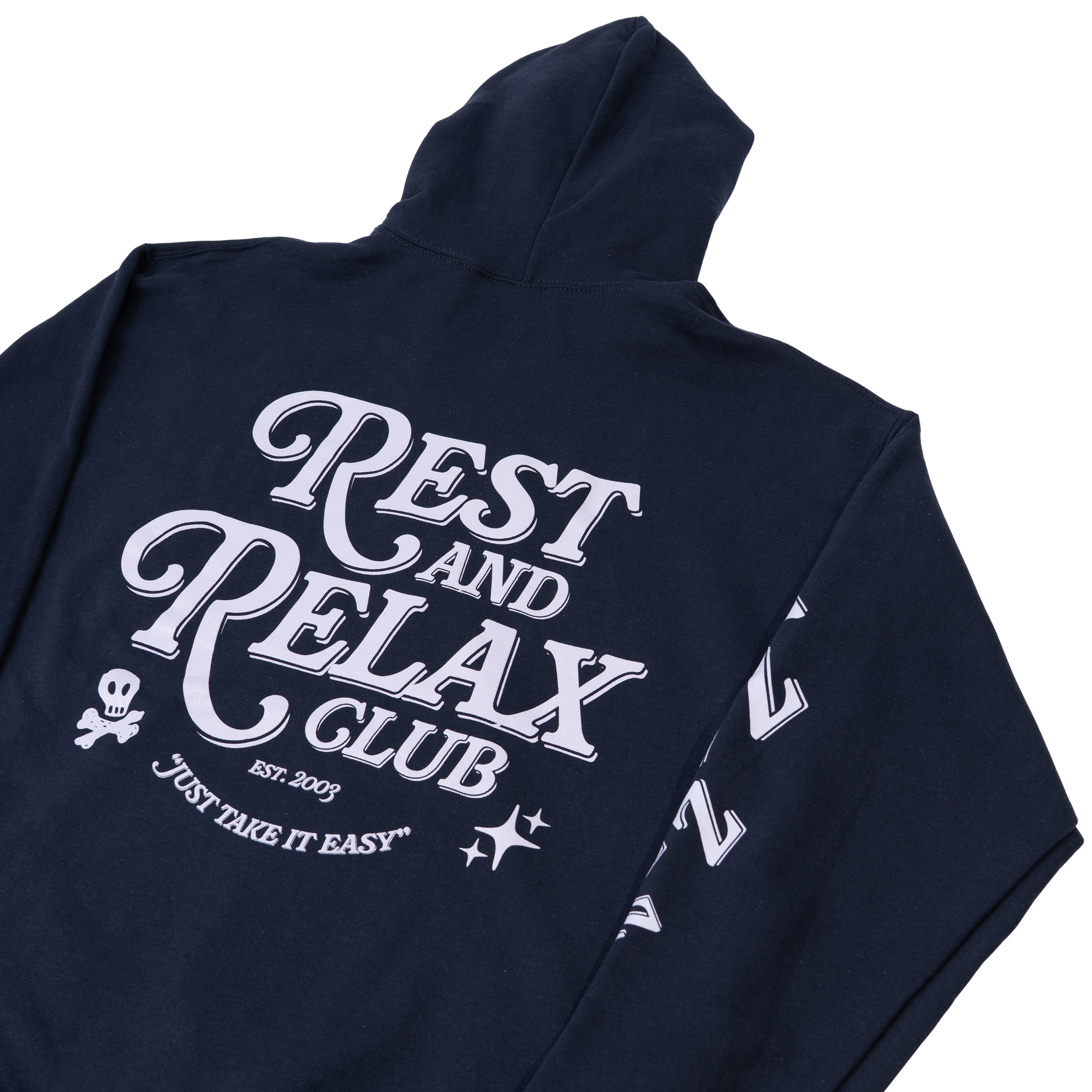 ATL Rest and Relax Club Hoodie Back Detail