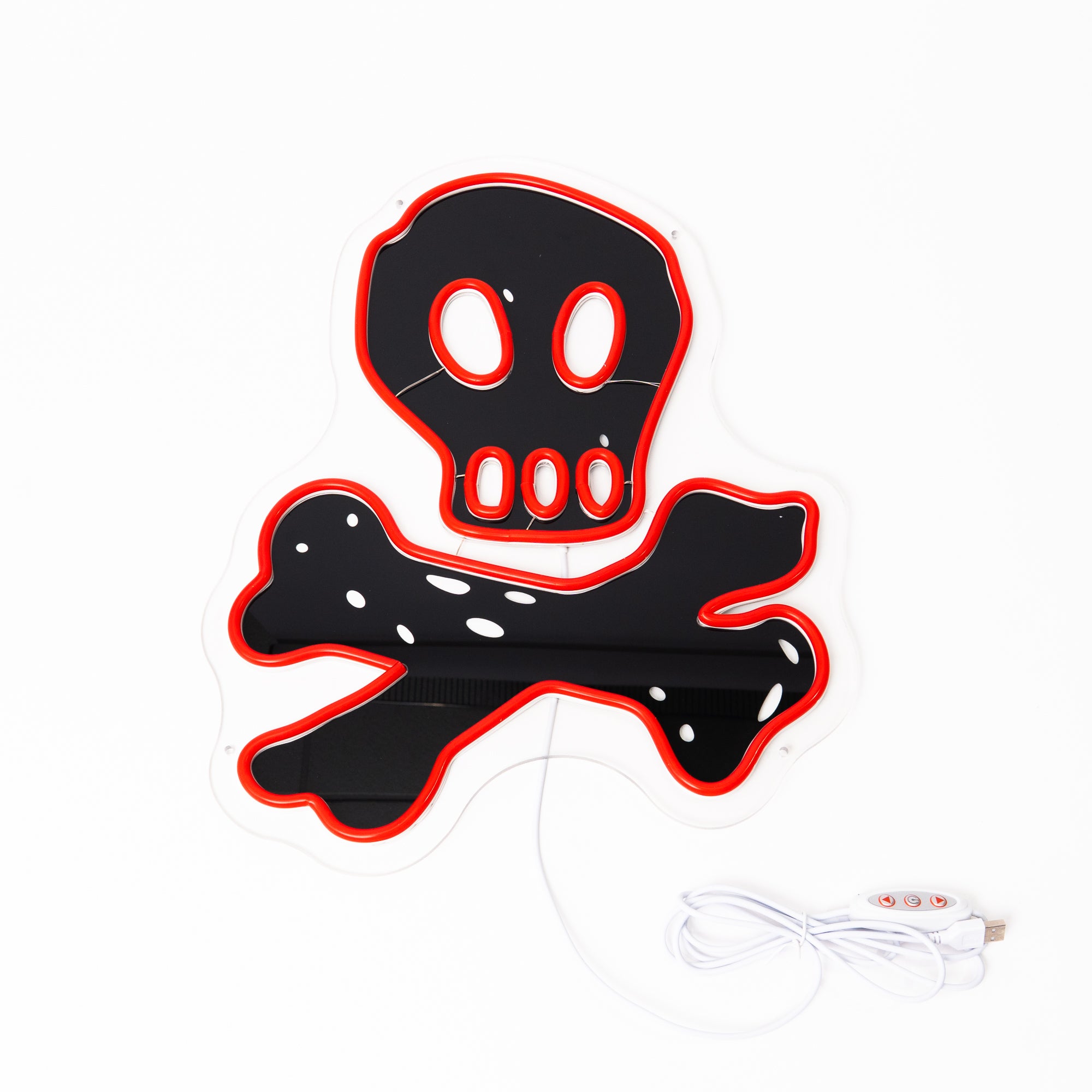 Skull Logo LED Light Lights On 1