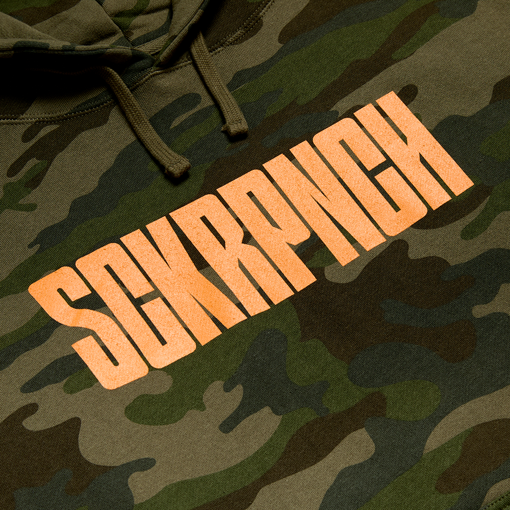 Suckerpunch Camo Hoodie front detail