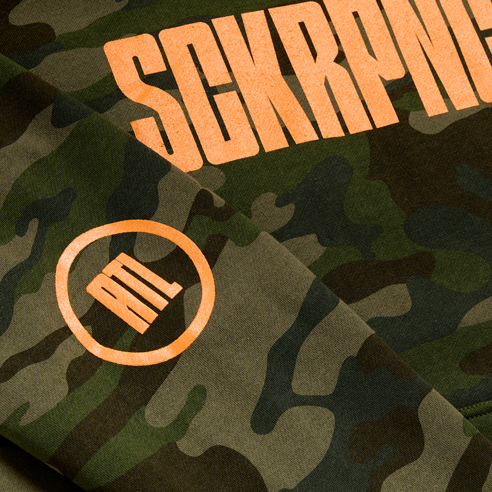 Suckerpunch Camo Hoodie sleeve detail