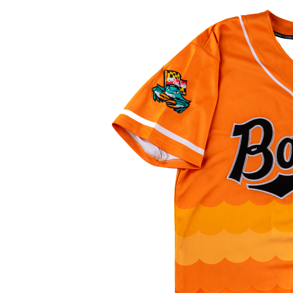 ATL x Chesapeake Baysox Baseball Jersey Detail 2