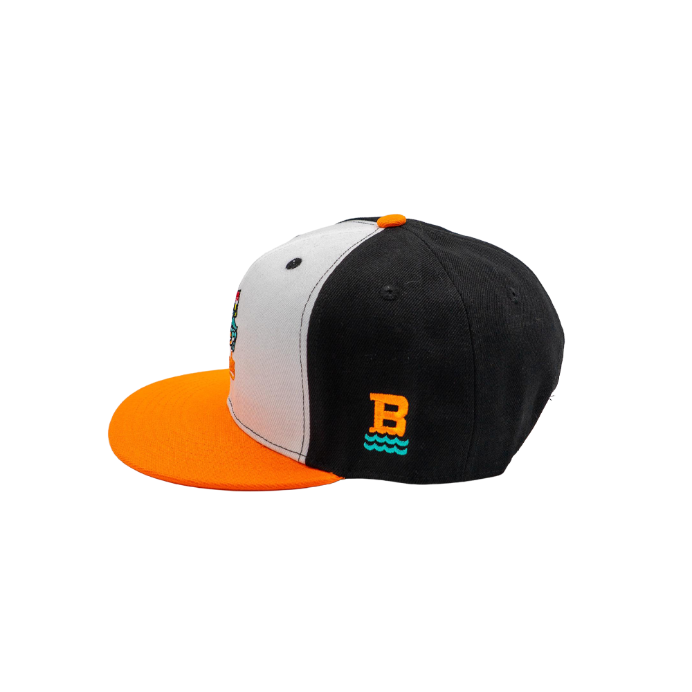 ATL x Chesapeake Baysox White Snapback Hat Side 2